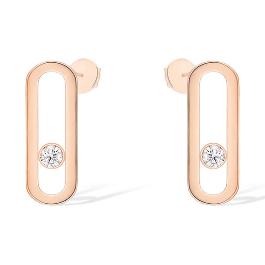 [Lumi Jewelery]MOVE UNO SMALL 1 DIAMOND EARRINGS
