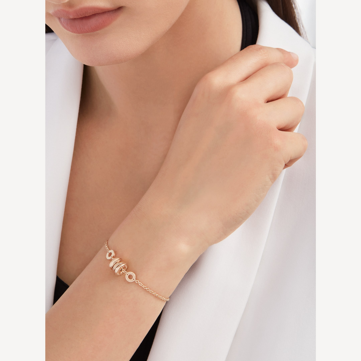 [Lumi Jewelry]ZERO 1 SOFT PINK GOLD BRACELET