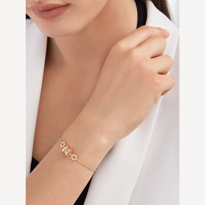 [Lumi Jewelry]ZERO 1 SOFT PINK GOLD BRACELET