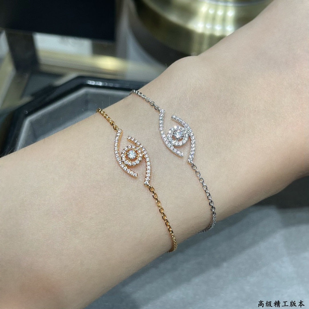 [Lumi Jewelery]Lucky Eye Pave-Set Diamond Bracelet
