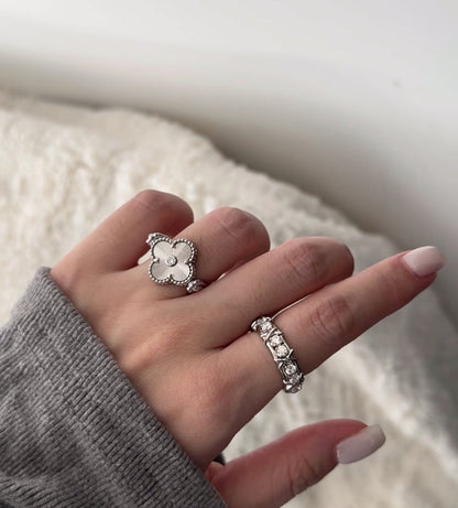 [Lumi Jewelry]CLOVER RIVERSIBLE SLIVER RING