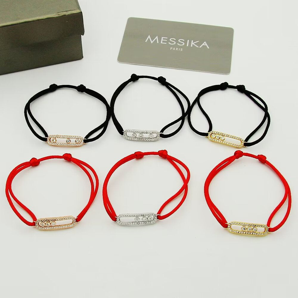 [Lumi Jewelery]Messika Care(s) pink cord pav辿 bracelet