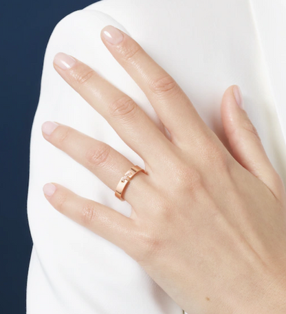 [Lumi Jewelry]ALLIANCE LIENS VIDENCE DIAMOND 4MM RING
