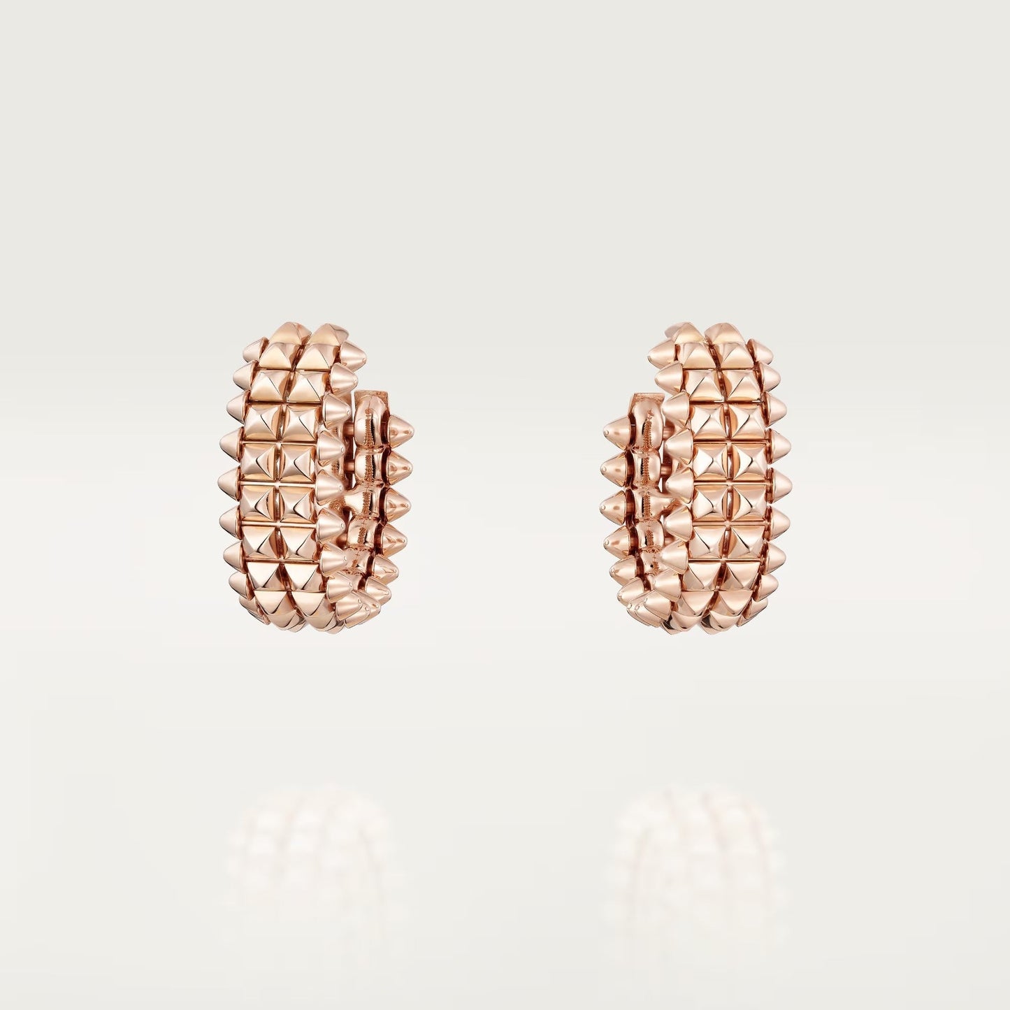 [Lumi Jewelry]CLASH 9.2MM DOUBLE ROW EARRINGS