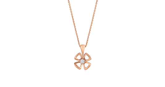 [Lumi Jewelry]FIOREVER NECKLACE DIAMOND CENTER