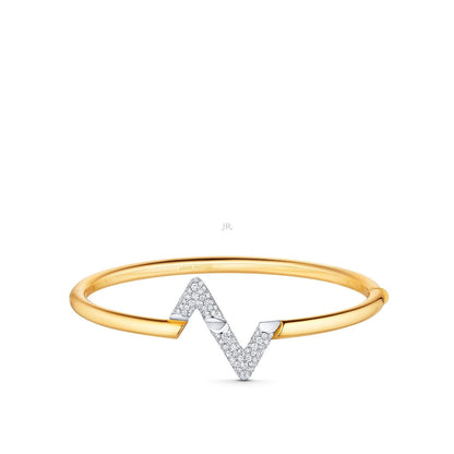 [Lumi Jewelry]VOLTE UPSITE DOWN GOLD DIAMOND BRACELET