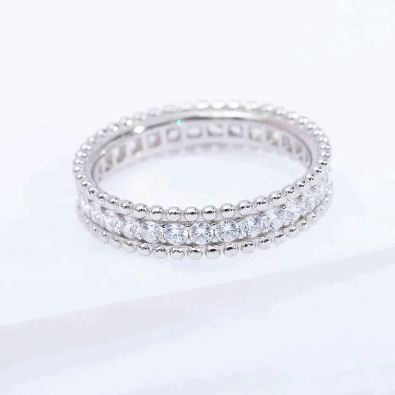 [Lumi Jewelry]PERLEE DIAMOND SILVER RING