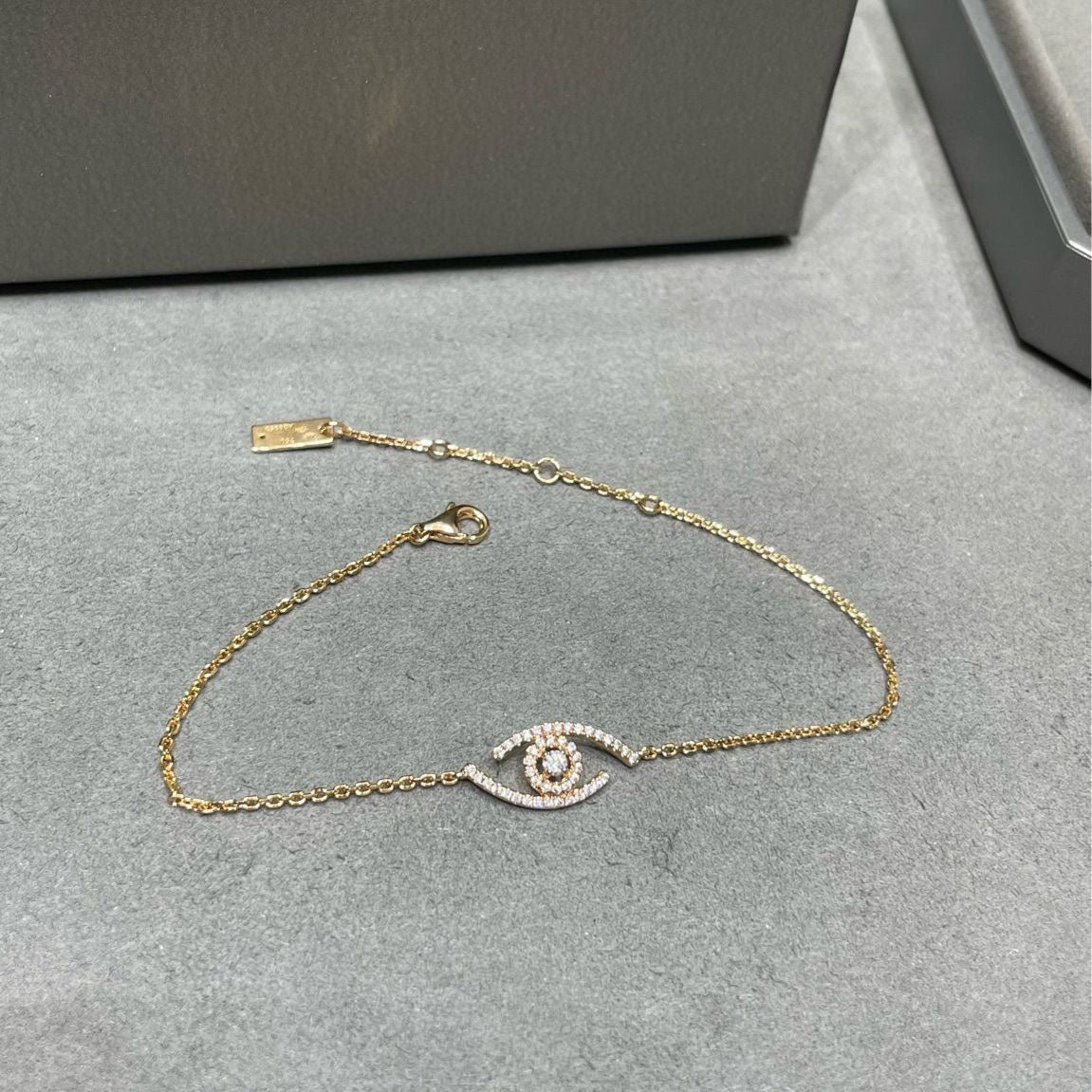 [Lumi Jewelery]Lucky Eye Pave-Set Diamond Bracelet