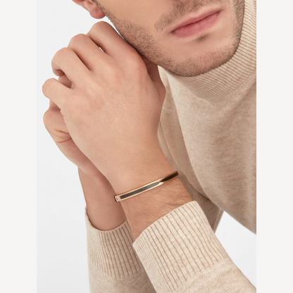 [Lumi Jewelry]ZERO 1 PINK GOLD WITH BLACK CERAMIC BRACELET