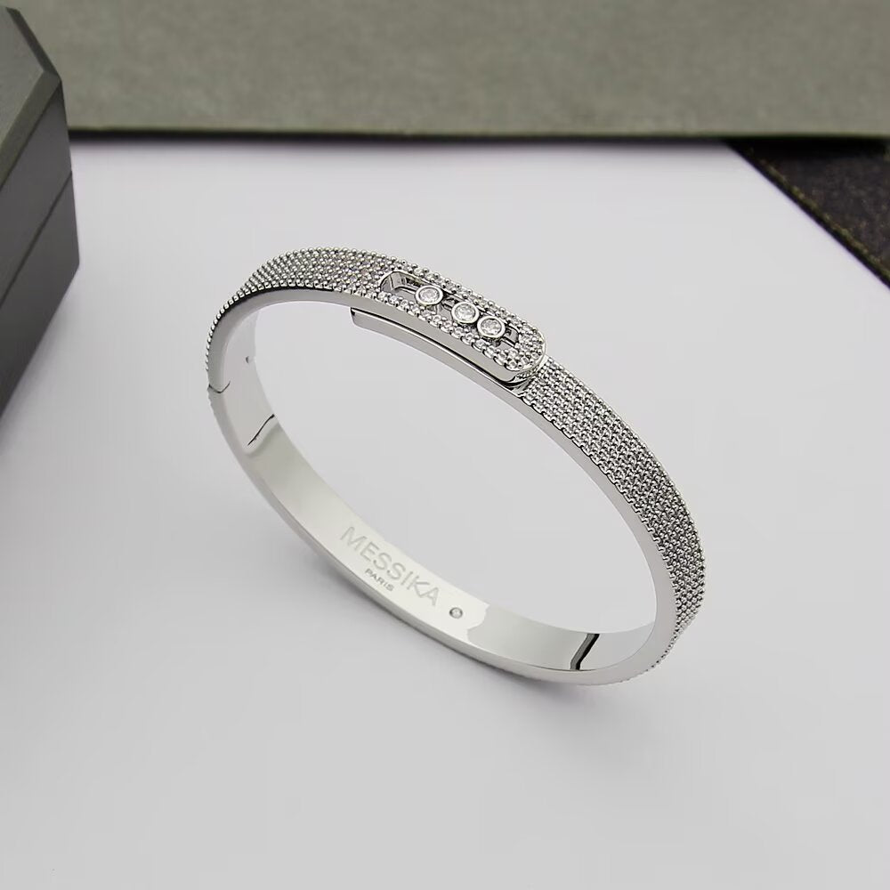 [Lumi Jewelery]Move Noa Full Pav辿 Diamond Bangle Bracelet