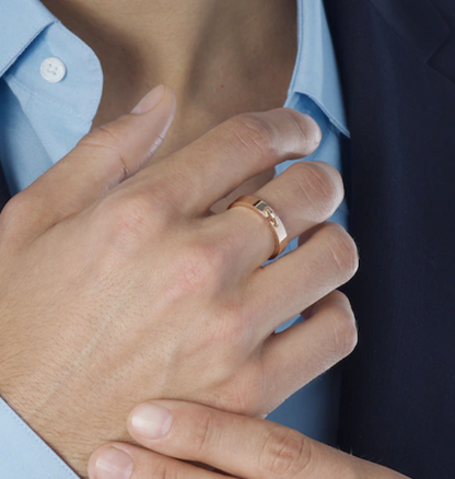 [Lumi Jewelry]ALLIANCE LIENS VIDENCE 4MM RING