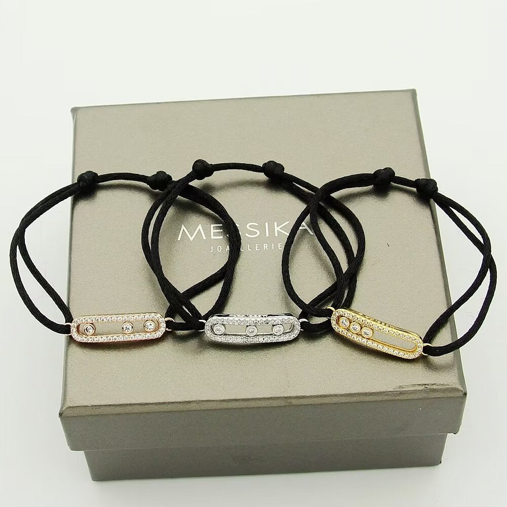 [Lumi Jewelery]Messika Care(s) pink cord pav辿 bracelet