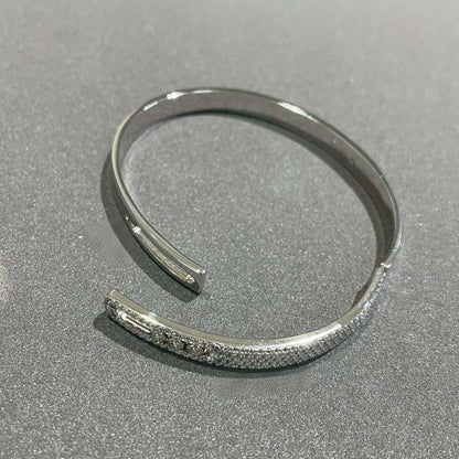 [Lumi Jewelery]Move Noa Rose Gold Pav辿 Diamond Bangle Bracelet