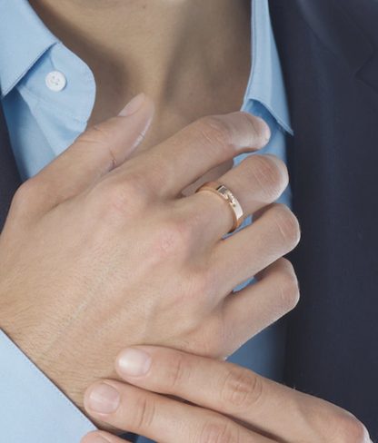 [Lumi Jewelry]ALLIANCE LIENS VIDENCE DIAMOND 4MM RING