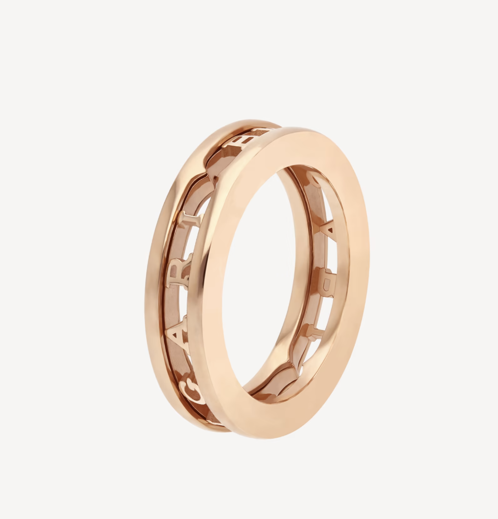 [Lumi Jewelry]ZERO 1 ONE-BAND WITH OPENWORK LOGO SPIRAL RING