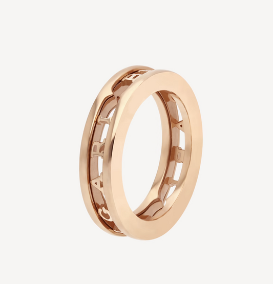 [Lumi Jewelry]ZERO 1 ONE-BAND WITH OPENWORK LOGO SPIRAL RING