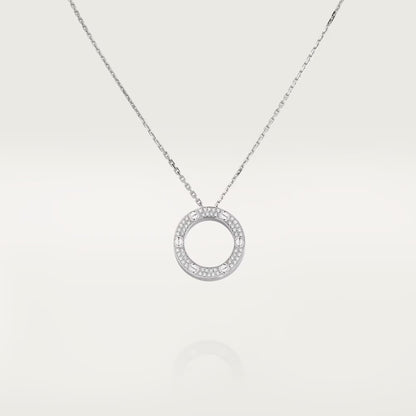 [Lumi Jewelry]LOVE NECKLACE 16MM  FULL DIAMOND