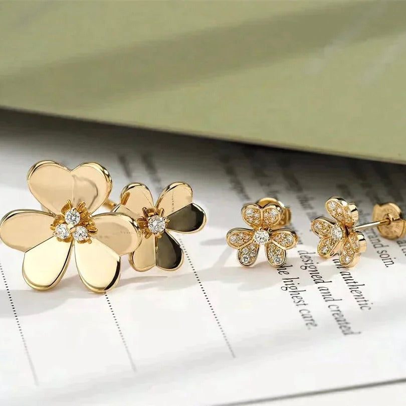 [Lumi Jewelry]CLOVER COMOS GOLD DIAMOND RING