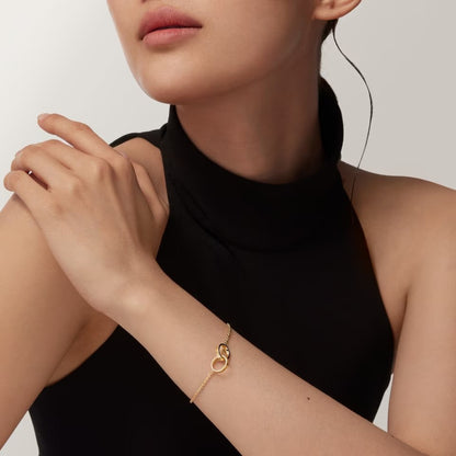 [Lumi Jewelry]LOVE BRACELET DOUBLE RING