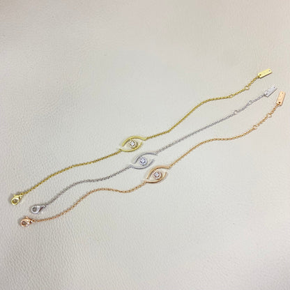 [Lumi Jewelery]Lucky Eye Pave-Set Diamond Bracelet