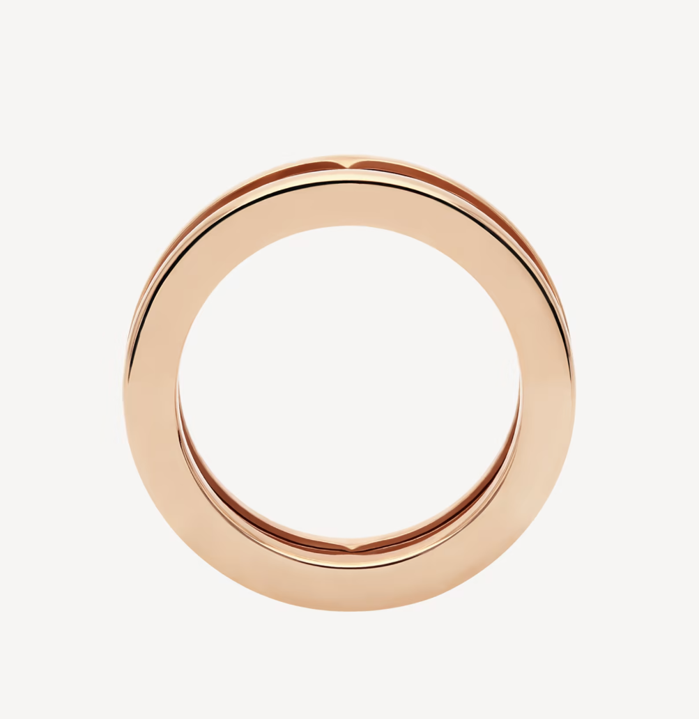 [Lumi Jewelry]ZERO 1 ONE-BAND WITH OPENWORK LOGO SPIRAL RING