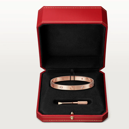 [Lumi Jewelry]LOVE BRACELET 6.1MM 4 DIAMONDS