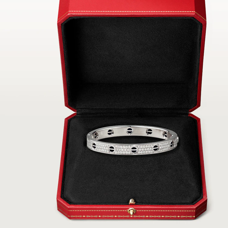 [Lumi Jewelry]LOVE BRACELET 6.1MM DIAMOND-PAVED CERAMIC