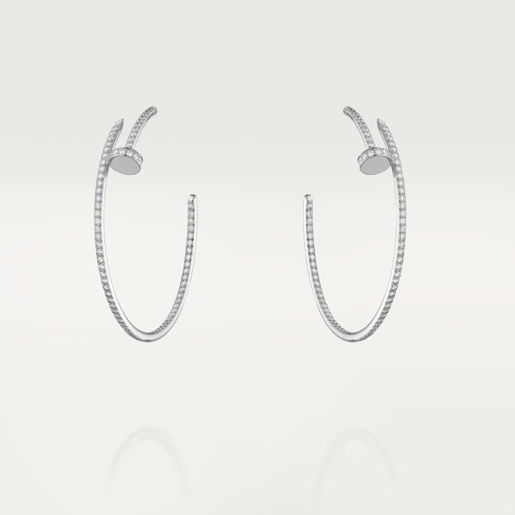 [Lumi Jewelry]JUSTE EARRINGS FULL DIAMONDS 1.8MM