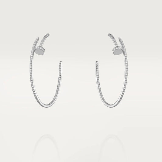 [Lumi Jewelry]JUSTE EARRINGS FULL DIAMONDS 1.8MM