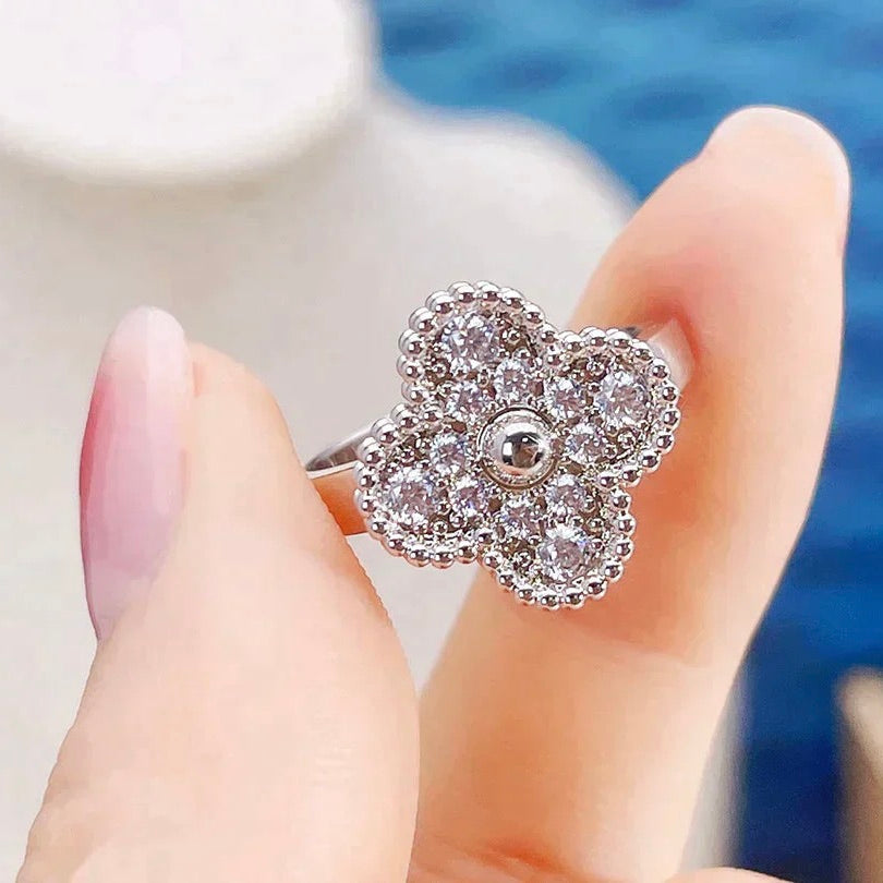 [Lumi Jewelry]CLOVER DIAMOND RING
