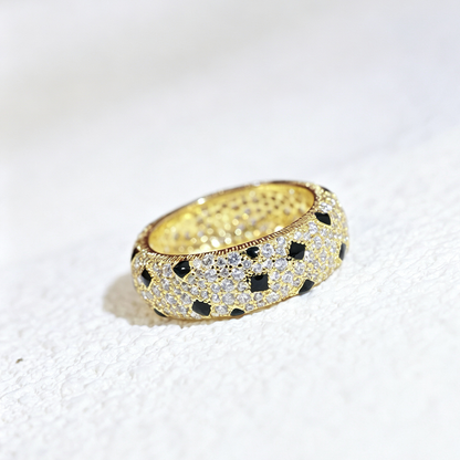 [Lumi Jewelry]PANTHERE SPOTTED FULL DIAMOND RING