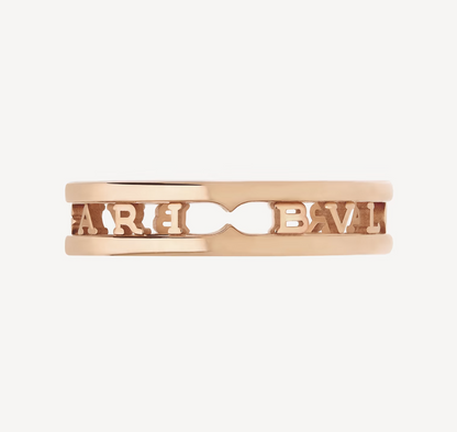 [Lumi Jewelry]ZERO 1 ONE-BAND WITH OPENWORK LOGO SPIRAL RING