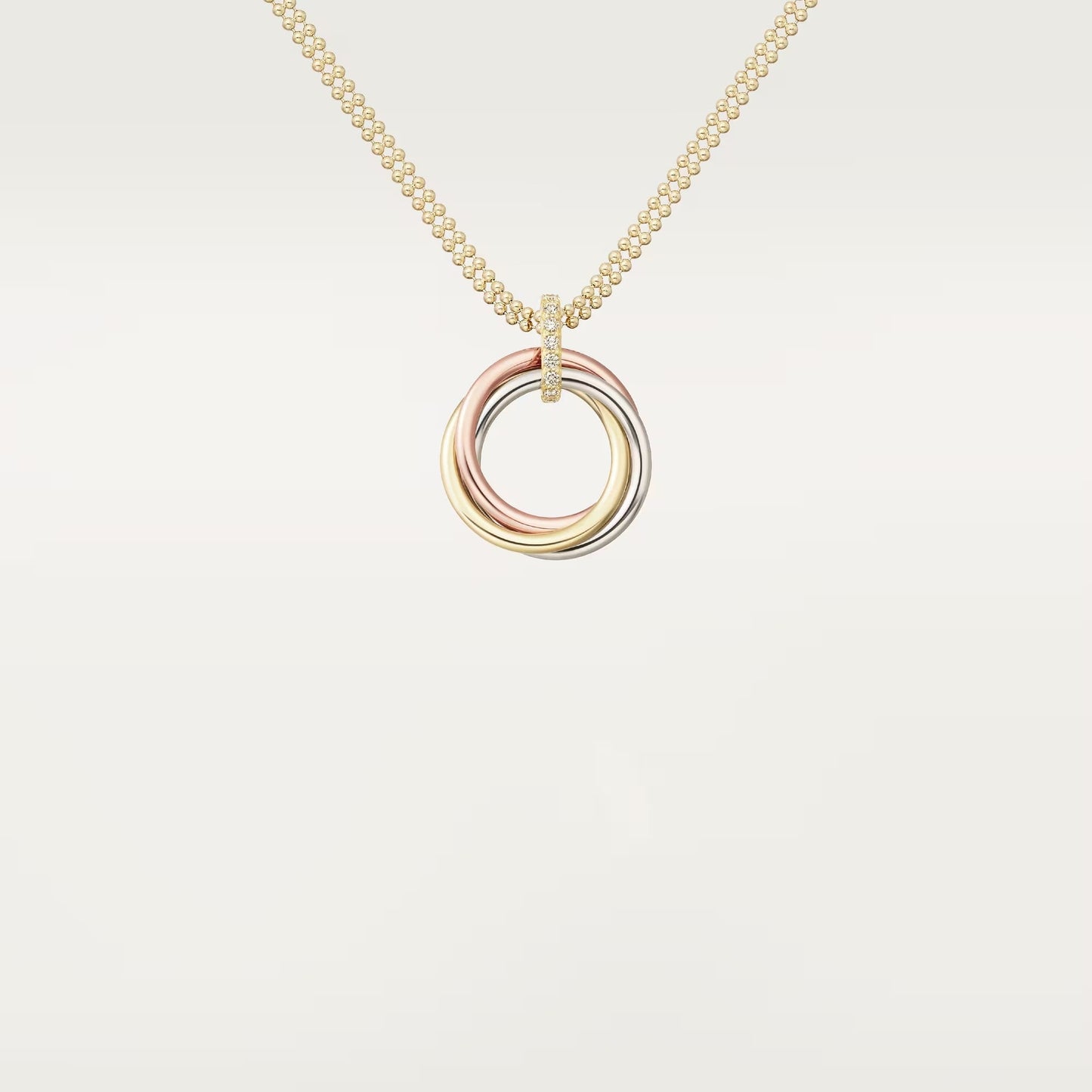[Lumi Jewelry]TRINITY MEDIUM  DIAMONDS NECKLACE