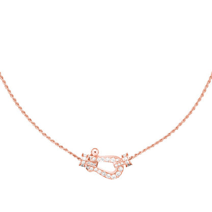 [Lumi Jewelry]FORCE 10 PINK GOLD DIAMOND NECKLACE