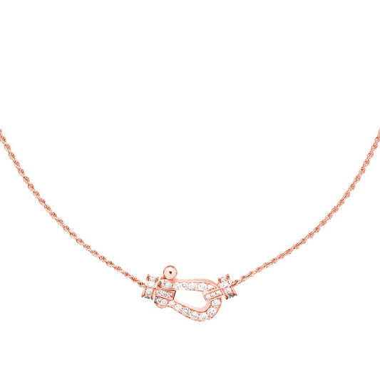 [Lumi Jewelry]FORCE 10 PINK GOLD DIAMOND NECKLACE
