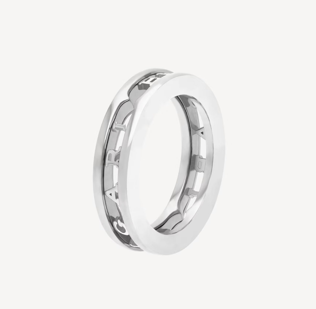[Lumi Jewelry]ZERO 1 ONE-BAND WITH OPENWORK LOGO SPIRAL RING