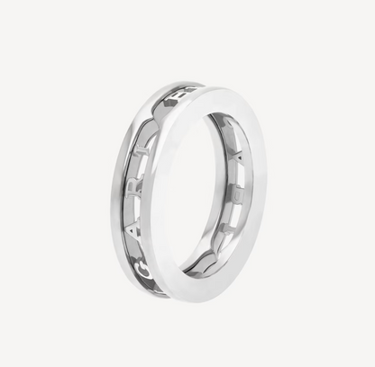 [Lumi Jewelry]ZERO 1 ONE-BAND WITH OPENWORK LOGO SPIRAL RING