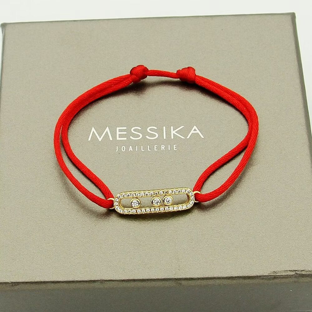 [Lumi Jewelery]Messika Care(s) pink cord pav辿 bracelet