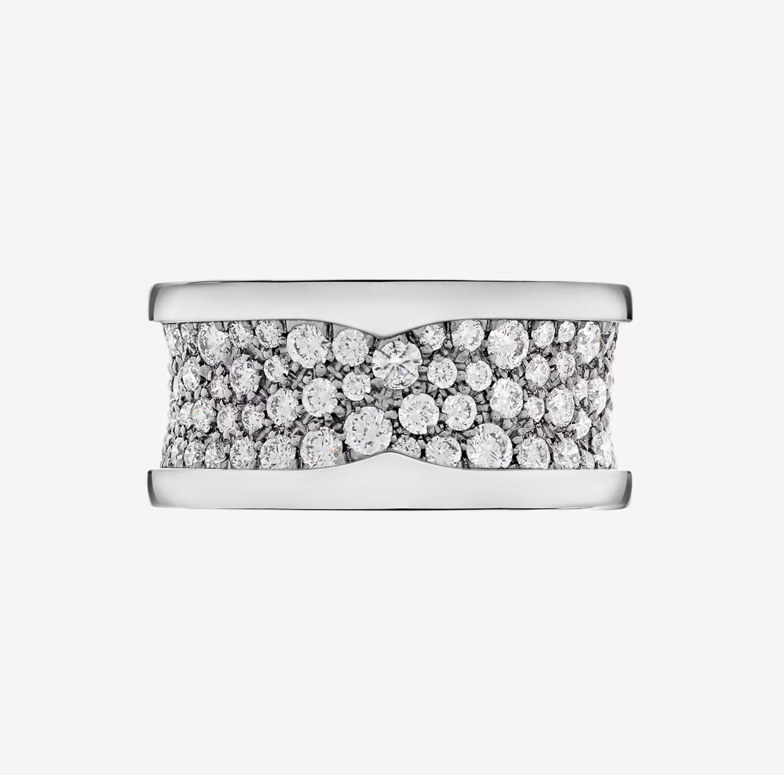 [Lumi Jewelry]ZERO 1 WITH PAVED DIAMONDS ON THE SPIRAL RING