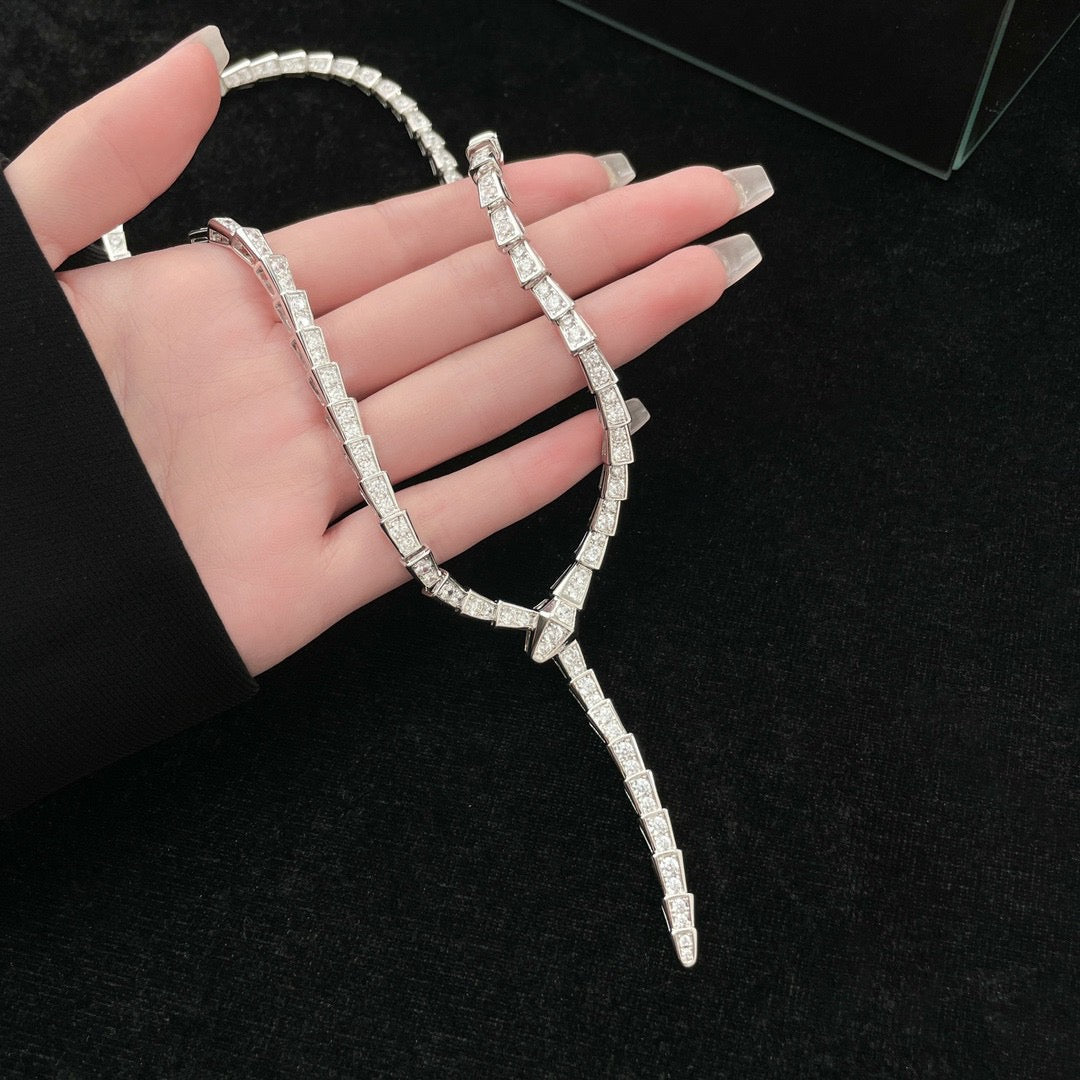 [Lumi Jewelry]SERPENTI NECKLACE SILVER DIAMOND