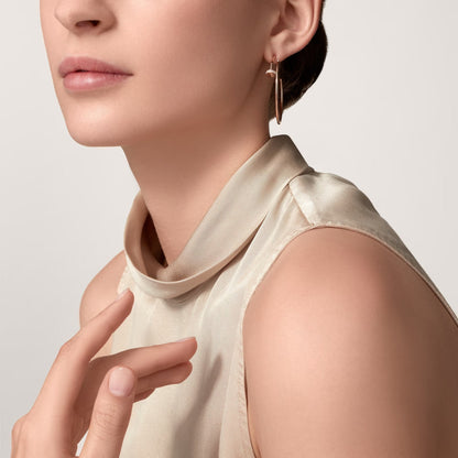 [Lumi Jewelry]JUSTE HALF DIAMOND LARGE EARRINGS