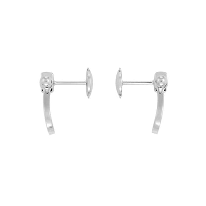[Lumi Jewelry]FORCE 10 FULL DIAMOND STUD EARRINGS MINI MODEL