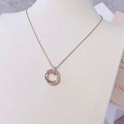 [Lumi Jewelry]TRINITY NECKLACE GOLD  DIAMONDS