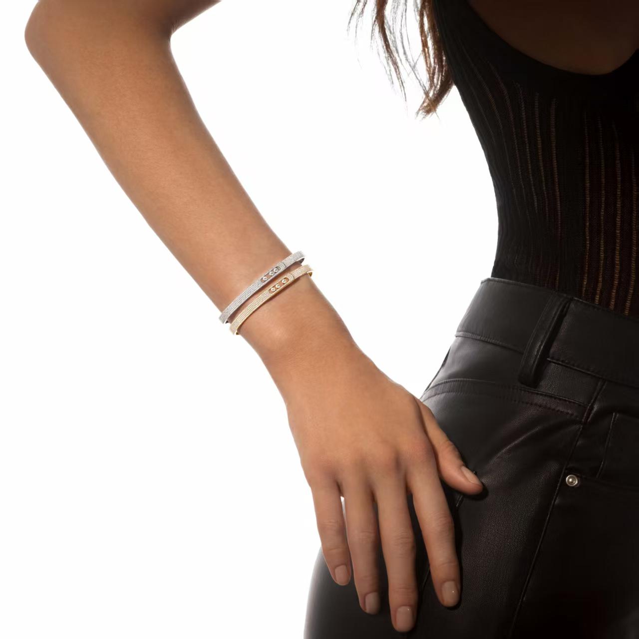 [Lumi Jewelery]Move Noa Full Pav辿 Diamond Bangle Bracelet