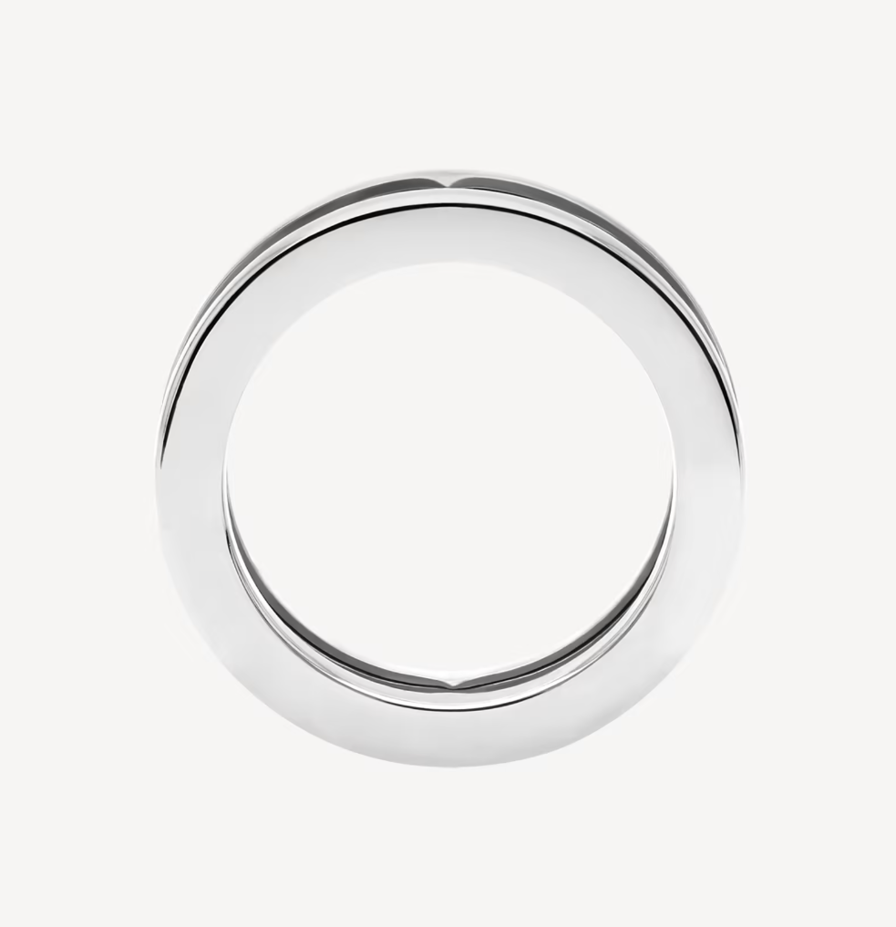 [Lumi Jewelry]ZERO 1 ONE-BAND WITH OPENWORK LOGO SPIRAL RING