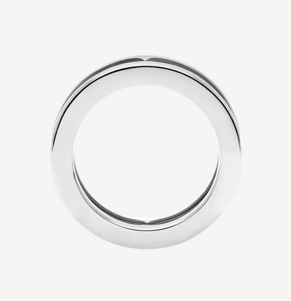 [Lumi Jewelry]ZERO 1 ONE-BAND WITH OPENWORK LOGO SPIRAL RING