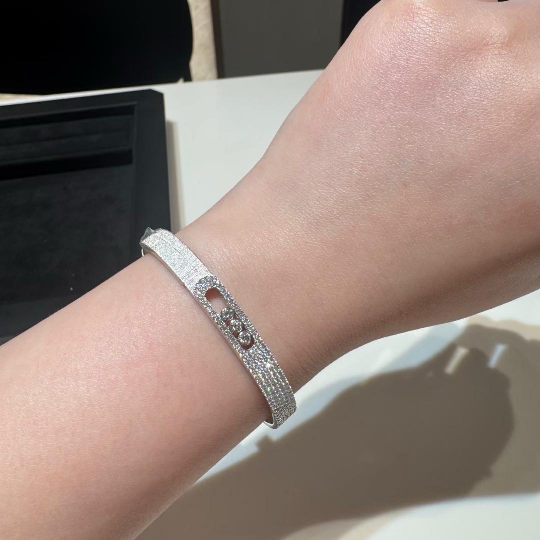 [Lumi Jewelery]Move Noa Cisel辿 half pav辿 bangle