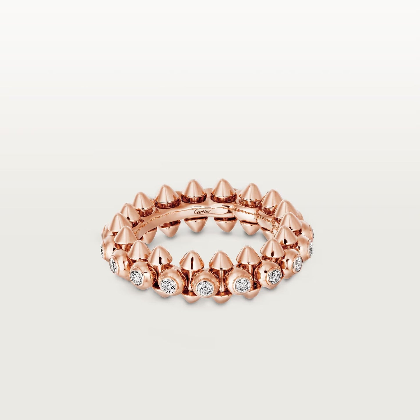 [Lumi Jewelry]CLASH 6.8MM DIAMOND MEDIUM RING