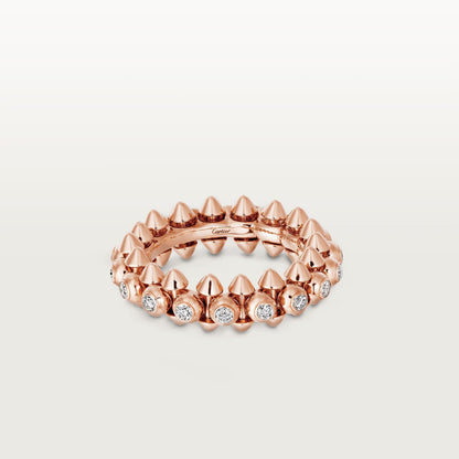 [Lumi Jewelry]CLASH 6.8MM DIAMOND MEDIUM RING