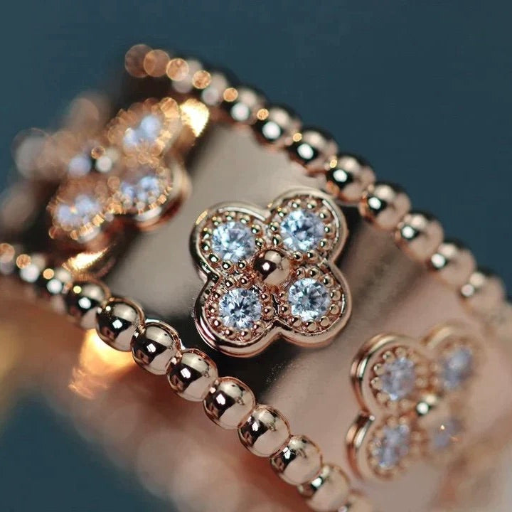 [Lumi Jewelry]CLOVER KALEIDOSCOPE RING 10MM